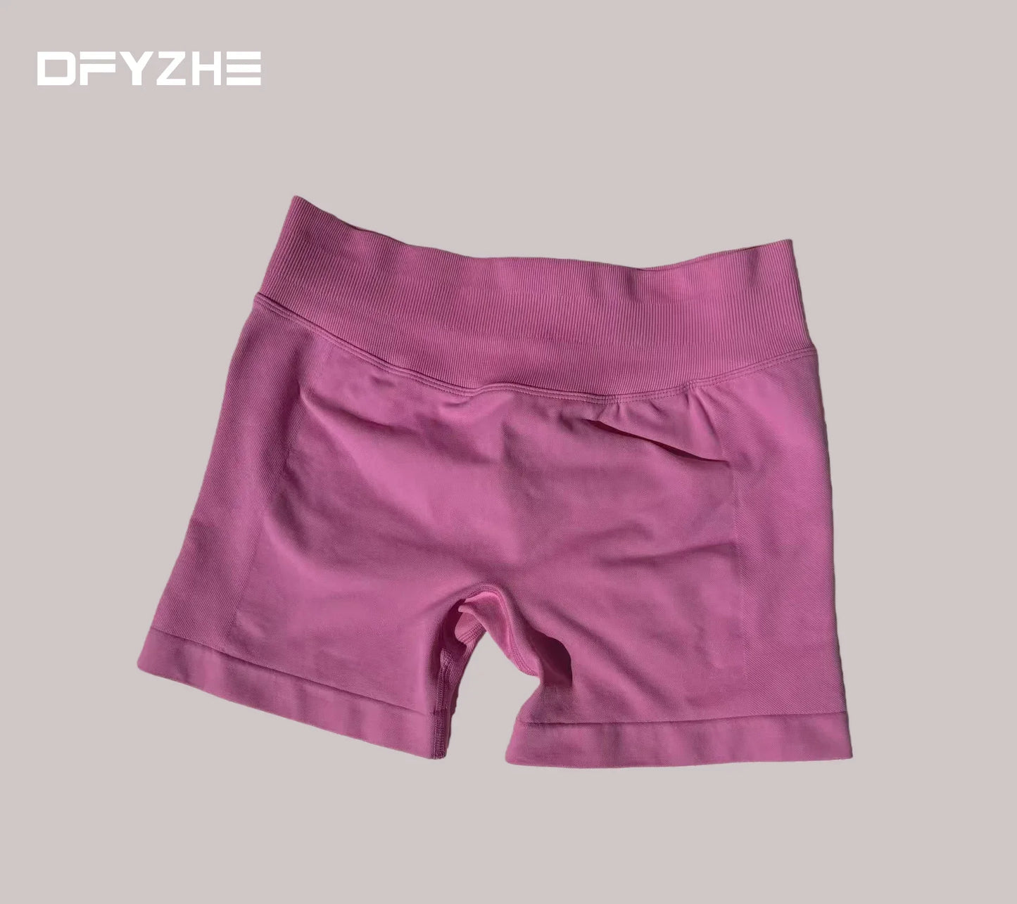 DFYZHE 4.5-inch yoga gym shorts, waist cinching and hip lifting shorts, seamless yoga shorts
