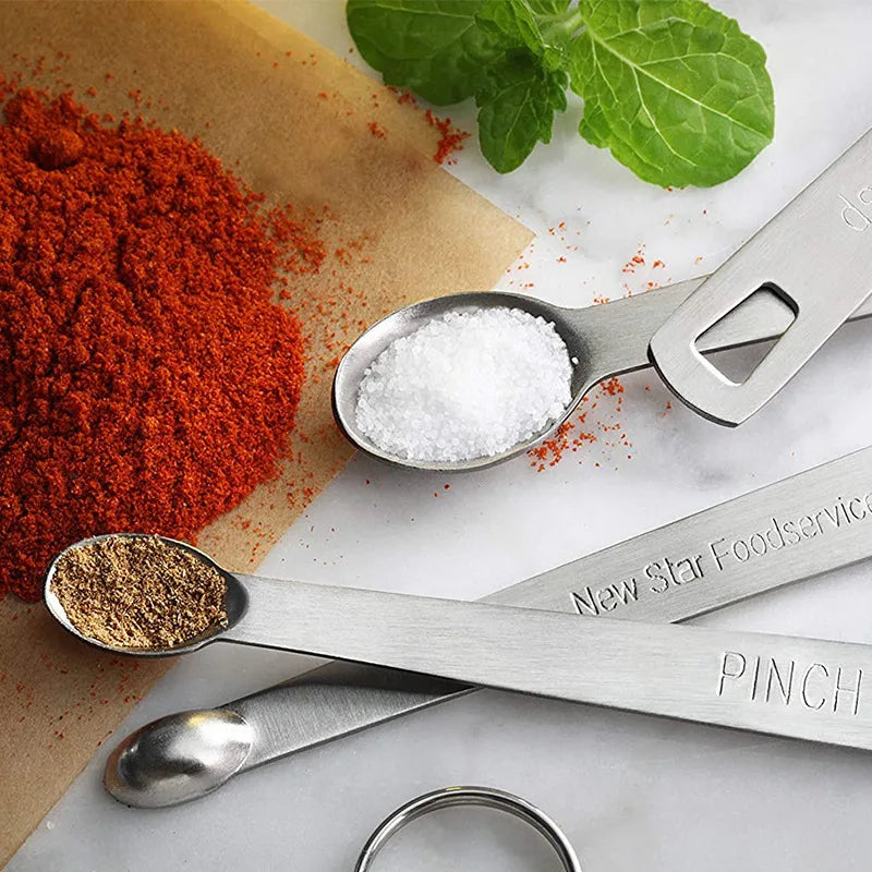 Stainless Steel Mini Measuring Spoon Kitchen Salt Spoon Seasoning Measuring Spoon With Graduations Ideal for Baking Tools