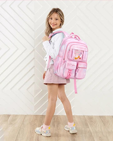 Kids Backpack for Girls - Middle School &amp; Elementary School - Kawaii Ita Backpack - Purple