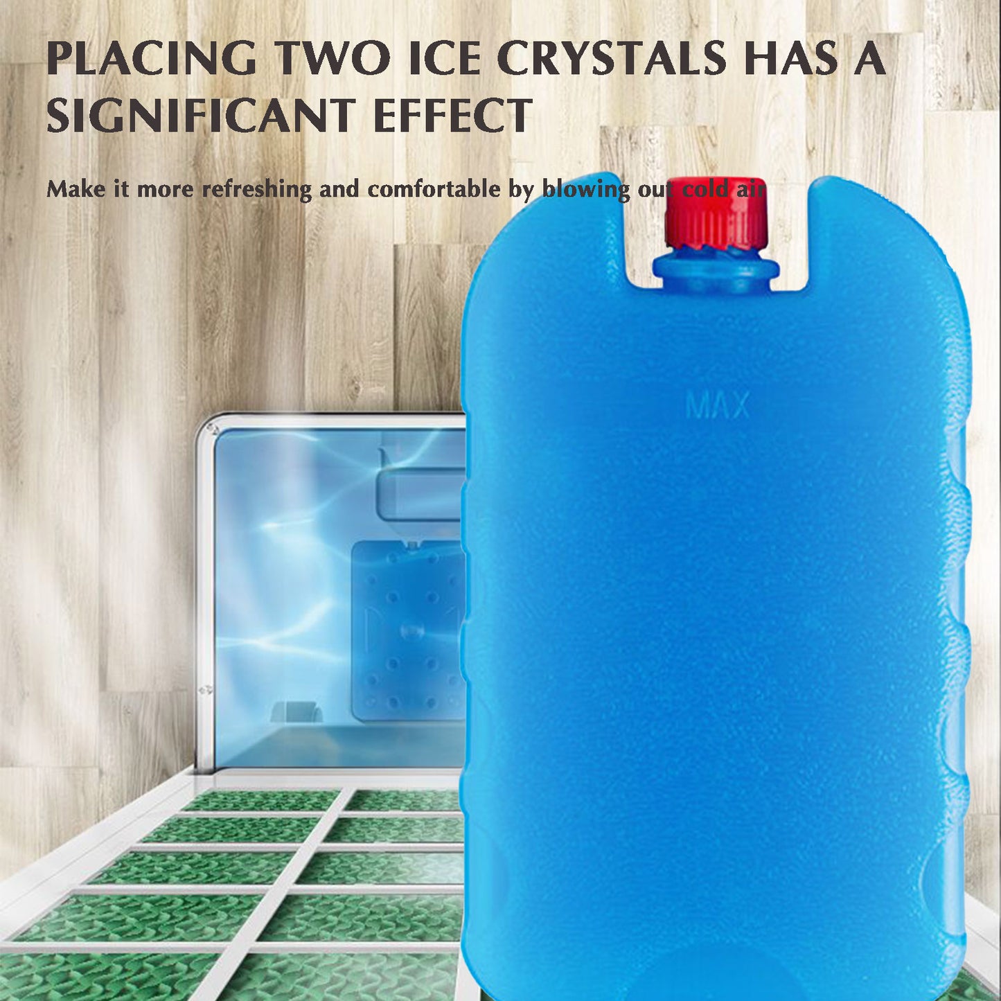 Plastic Food Storage Ice Box Refrigeration Cooler Bag Lunch Box Ice Pack Outdoor Camping Picnic Beverage Beer Freezer Block