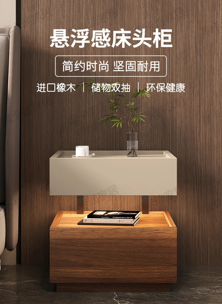Simple European Bedside Table Classic Storage Luxury Trendy Night Table Modern Premium Comodini Camera Letto Bedroom Furnitures