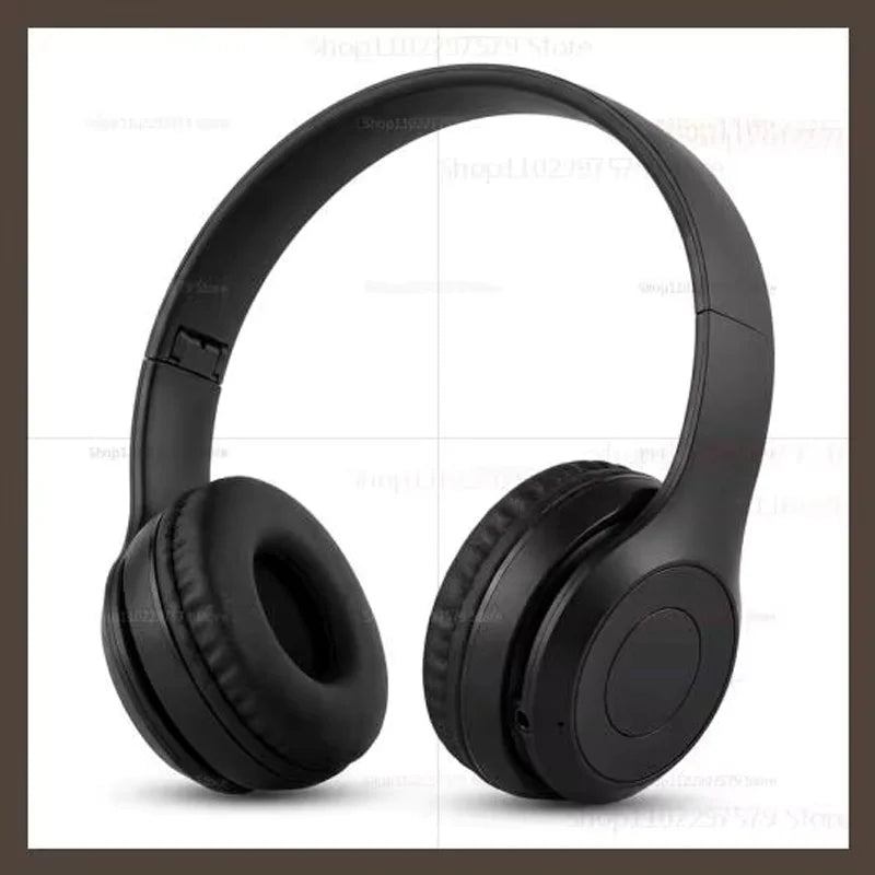 Wireless Bluetooth Headphones Head Mounted P47 Foldable Bass Sport Earphones Universal for Mobile Computer PC Gaming Running Gym