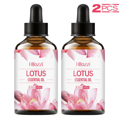 Lotus Essential Oil - Moisturizing, Hydrating Deep Treatment Oil for Face, Body, Nails, Hair and Eyelashes, Formaldehyde Free.