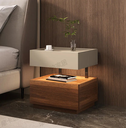 Simple European Bedside Table Classic Storage Luxury Trendy Night Table Modern Premium Comodini Camera Letto Bedroom Furnitures