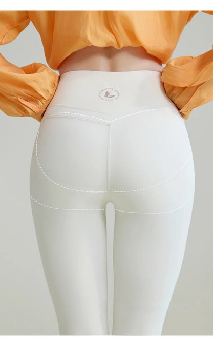 BIVIGAOS Spring New Double V 3D Curve Sharkskin Leggings Women High Waist Tight Slim Sports Fitness Push Up Leggings Yoga Pants