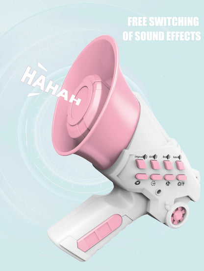 Voice Changer Amplifier, Megaphone Speaker Siren Bullhorn Toys Portable Smart Multi Voice Changers Handheld Loudspeaker