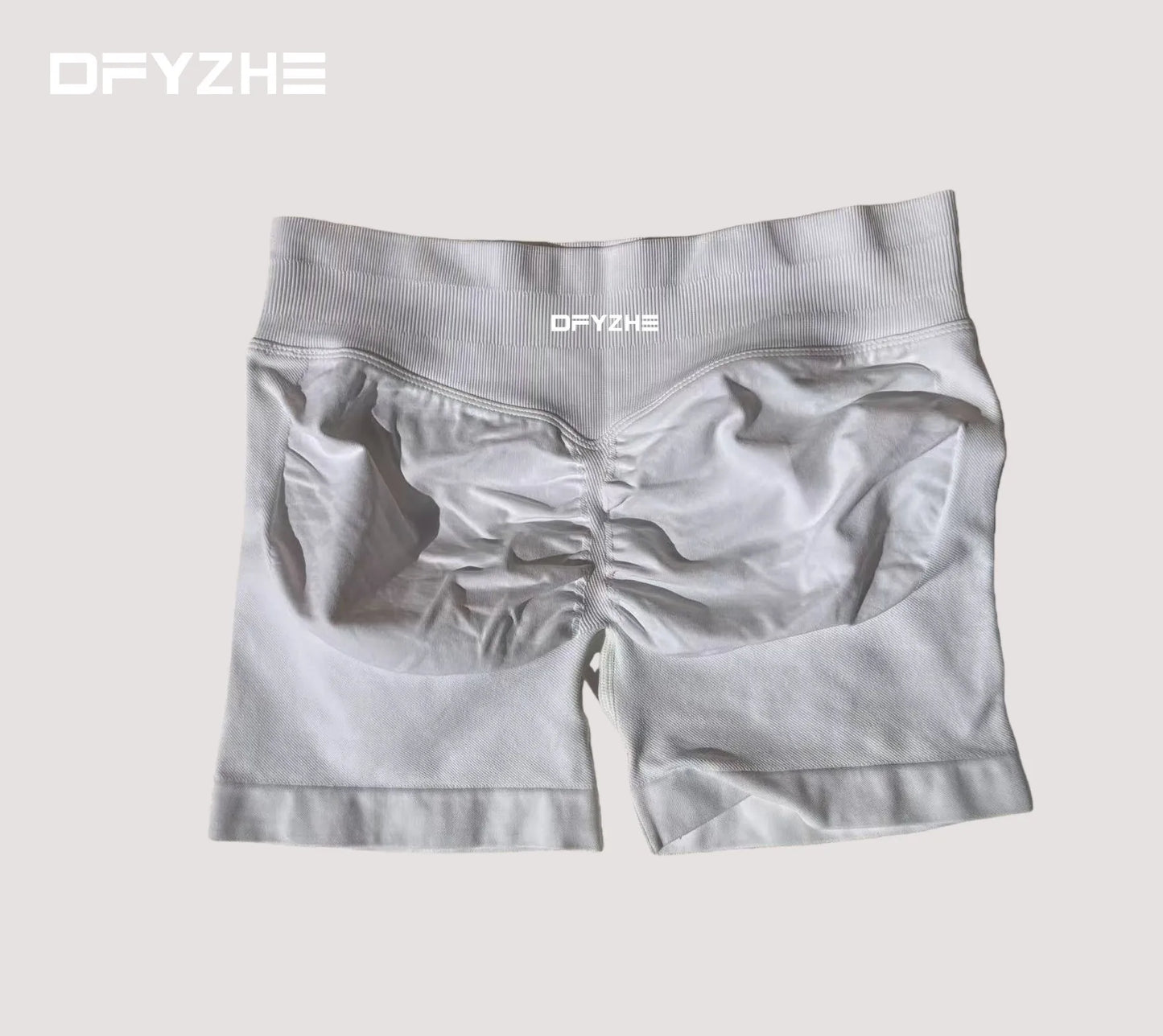 DFYZHE 4.5-inch yoga gym shorts, waist cinching and hip lifting shorts, seamless yoga shorts