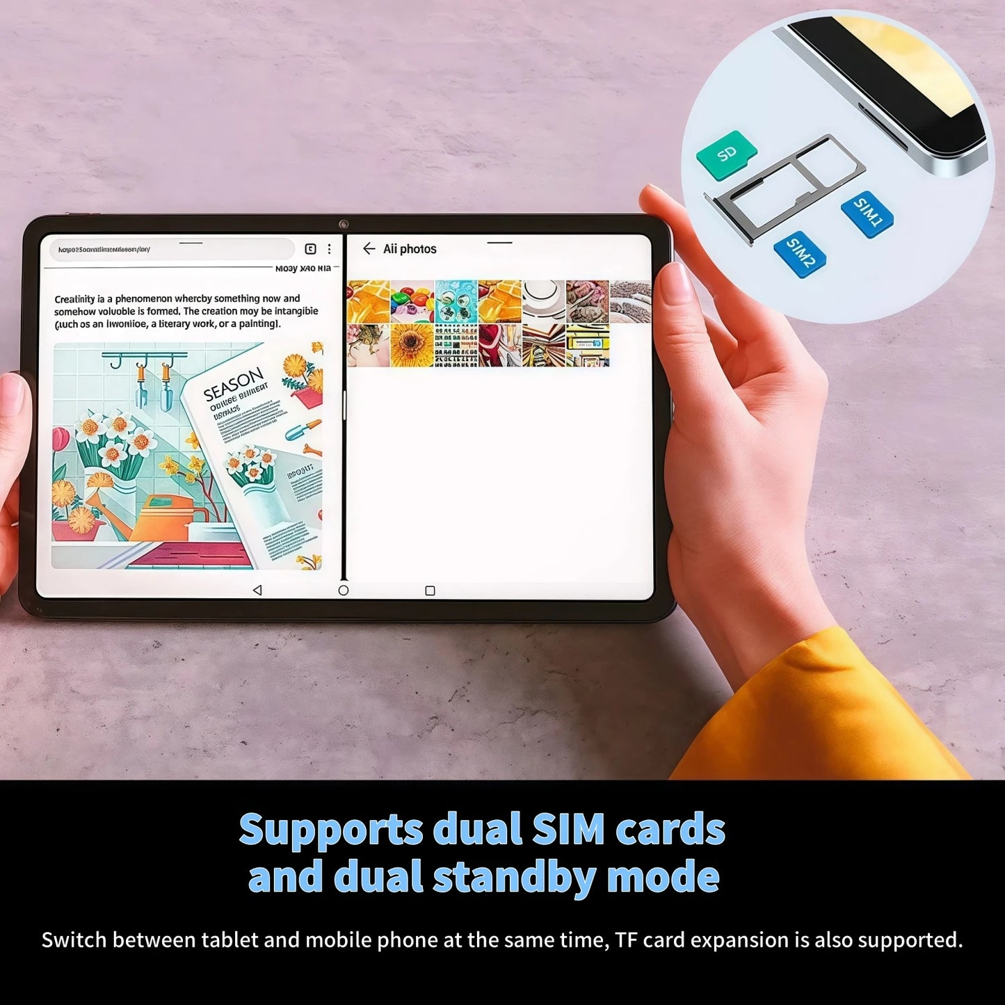 2025 Global Version PAD 7S Pro Snapdragon 8GEN3 Android 14 Tablet 11 Inch HD 22 GB+2 TB 20000 mAh 5G Dual SIM Wifi Tables PC