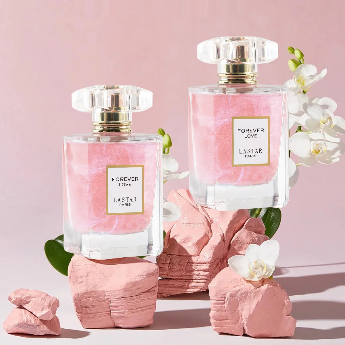 LASTAR Women's Long-lasting Perfume , Two bottles Totaling 110ml/3.72fl oz, Rose &Jasmine Fragrance,Christmas/New Year Gifts