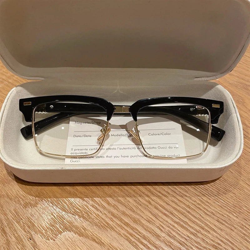 ISLINO Anti Blue Light Reading Glasses Women Square Fashion Photochromic Prescription Glasses Men Myopia Hyperopia Eyewear