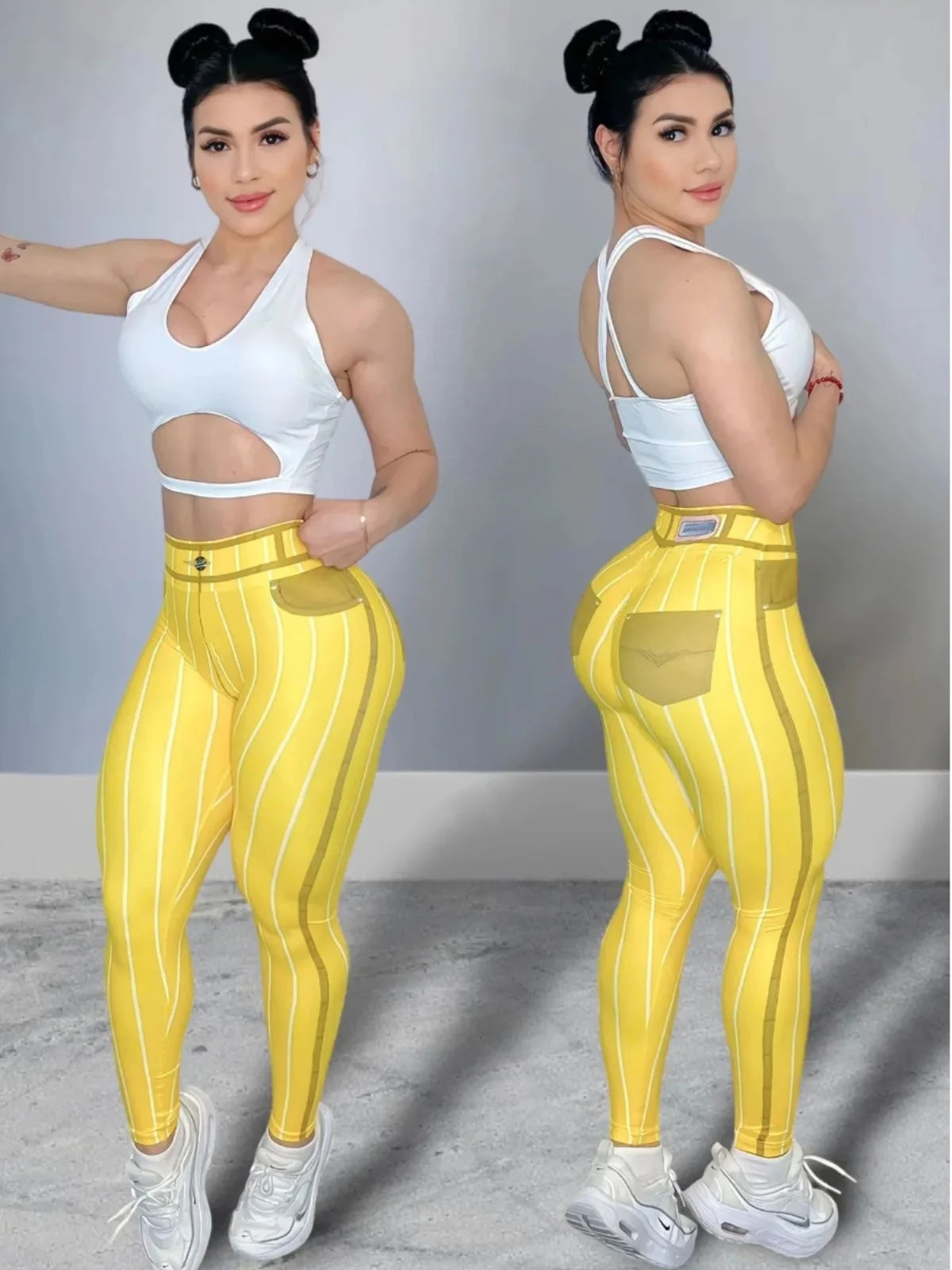High Waist Elastic Denim Pants Women's Casual Slim Fit Trousers Breathable Comfortable Polyester Blend Spring Season