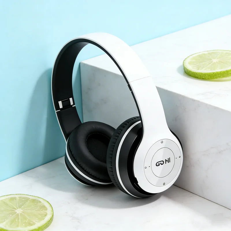 Wireless Headphone 5.3 Bluetooth-Compatible Headsets HiFi Stereo Foldable For All Smartphone with Microphone Support SD Card