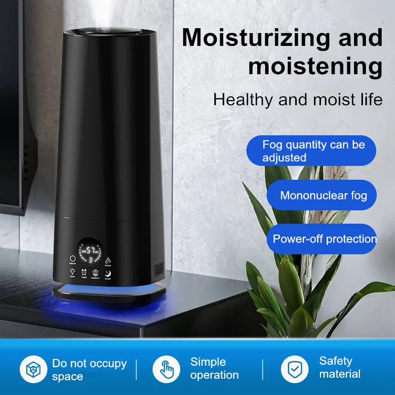 6.5L Large Capacity Humidifier – Ultrasonic Cool Mist for Home/Office,Quiet Operation, Anti-Static &amp; Dry Air Relief, Adjustable