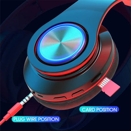 Wireless Headphones Foldable Bluetooth Headsets  With Mic Stereo Earphone Support TF Card FM For Xiaomi Iphone Sumsamg Phone