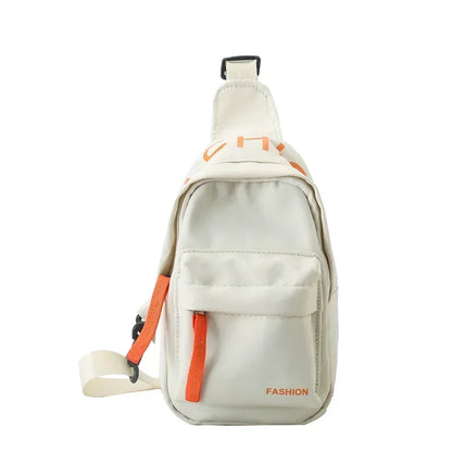 Cool kids bags for boys. Contrast color chest bag for little boys to go out Canvas messenger bag for coins