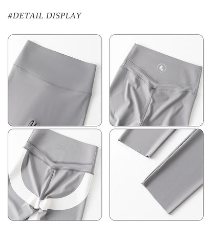 BIVIGAOS Spring New Double V 3D Curve Sharkskin Leggings Women High Waist Tight Slim Sports Fitness Push Up Leggings Yoga Pants