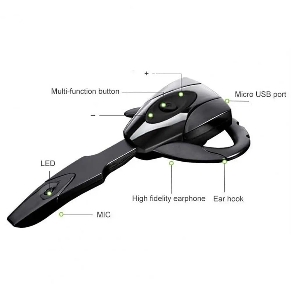 Handsfree Hanging Ear Hook With Microphone Business Bluetooth Headset Wireless Headphones Bluetooth Earphones Bluetooth Headset