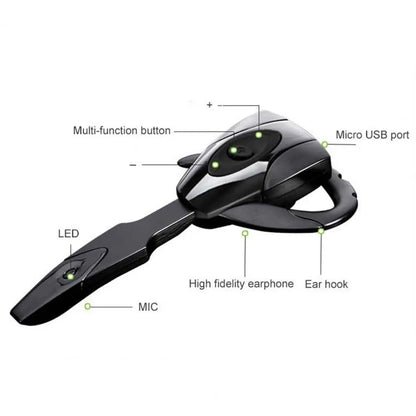Handsfree Hanging Ear Hook With Microphone Business Bluetooth Headset Wireless Headphones Bluetooth Earphones Bluetooth Headset