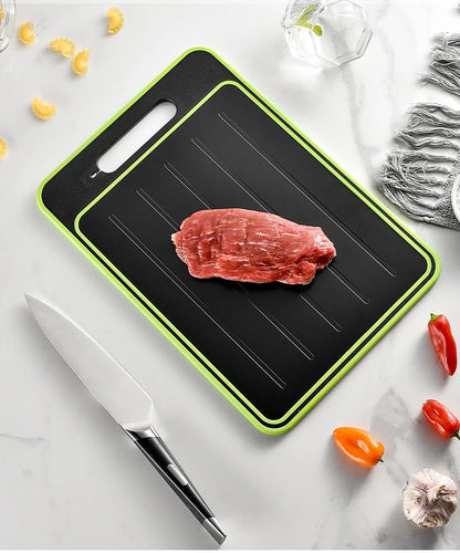 Double-side Cutting Board With Defrosting Function  Chopping Board  Kitchen  Grinding Cutting Board With Knife Sharpener