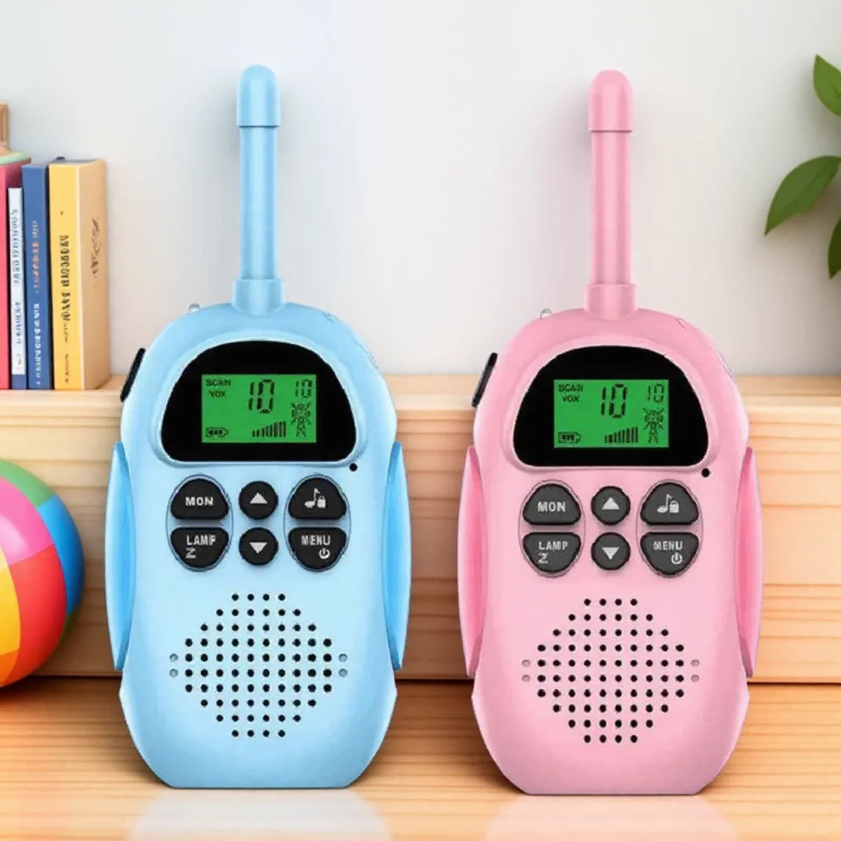 2 Pcs Walkie Talkies for Kids Toys Rechargeable Battery Walkie Talky 22 Channels 2 Way Radio 3KM Long Range for Children Gifts