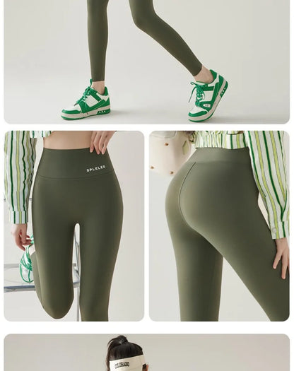 Naked Feeling Yoga Leggings Summer Thin High Waisted Hip Lifting Fitness Leggings Running Cycling Sports Pants Woman Clothing