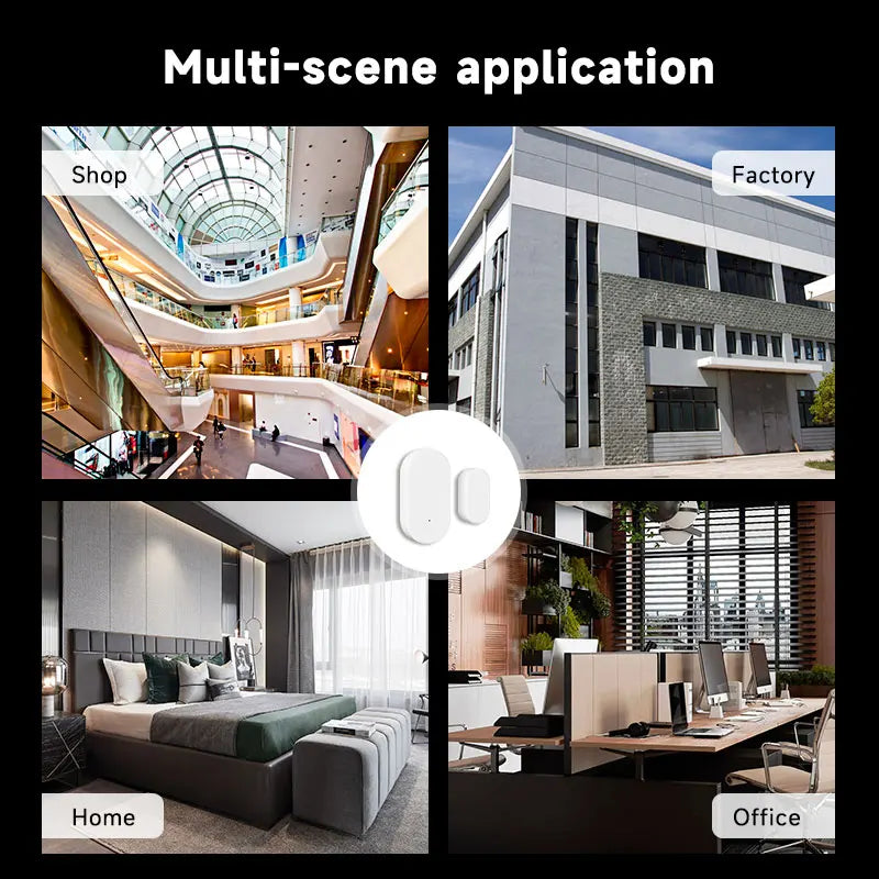 Tuya Zigbee 3.0 Smart Door Window Sensor Zigbee Door Open Closed Detectors Smart Life APP Control Via Alexa Google Home
