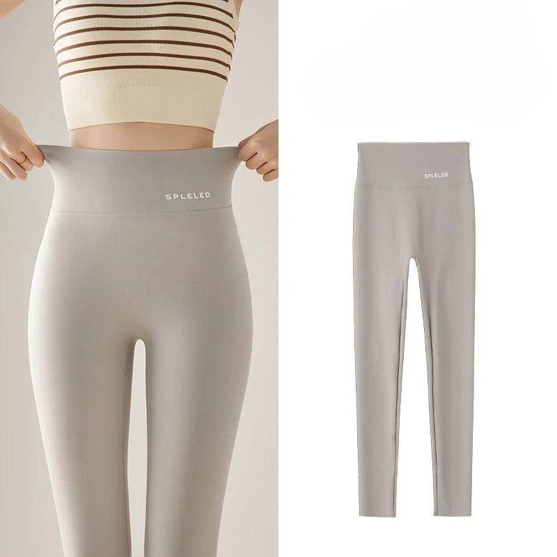 Naked Feeling Yoga Leggings Summer Thin High Waisted Hip Lifting Fitness Leggings Running Cycling Sports Pants Woman Clothing