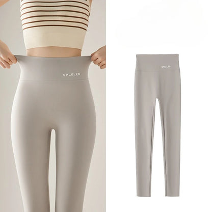 Naked Feeling Yoga Leggings Summer Thin High Waisted Hip Lifting Fitness Leggings Running Cycling Sports Pants Woman Clothing