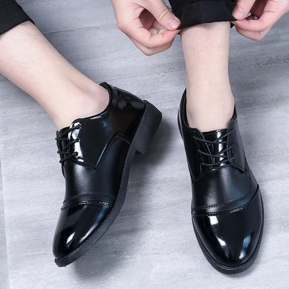 Large Size Fashionable Men's Daily Comfortable Business Office Formal Shoes Low Cut Round Toe Multifunctional Men's WeddingShoe