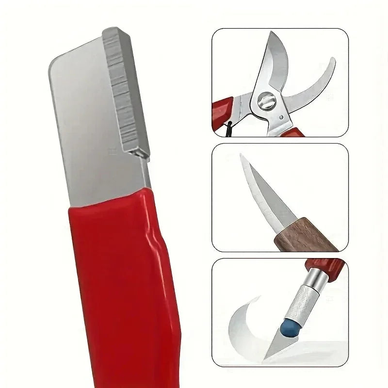 Professional Tungsten Diamond Knife Sharpener Multi Ceramic Scissors Sharpening Tool for Kitchen Blades Garden Shears