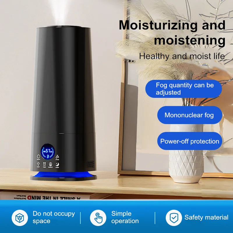 6.5L Large Capacity Humidifier – Ultrasonic Cool Mist for Home/Office,Quiet Operation, Anti-Static &amp; Dry Air Relief, Adjustable