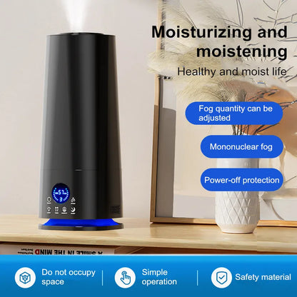 6.5L Large Capacity Humidifier – Ultrasonic Cool Mist for Home/Office,Quiet Operation, Anti-Static &amp; Dry Air Relief, Adjustable