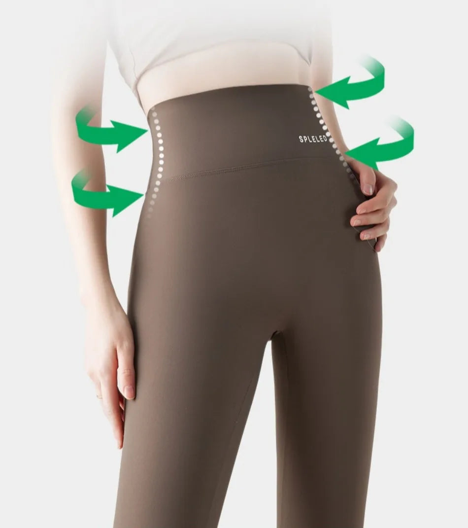 Naked Feeling Yoga Leggings Summer Thin High Waisted Hip Lifting Fitness Leggings Running Cycling Sports Pants Woman Clothing