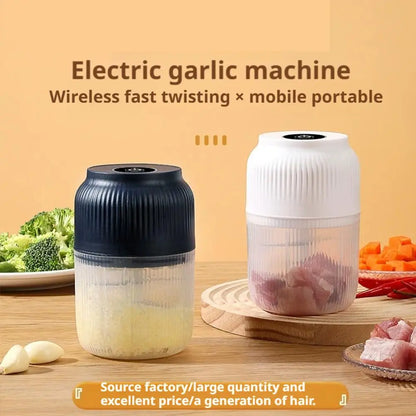 Electric Food Chopper Garlic Crusher Meat Grinder Garlic Press Vegetable Chopper Complementary Food Processor Kitchen Gadgetss