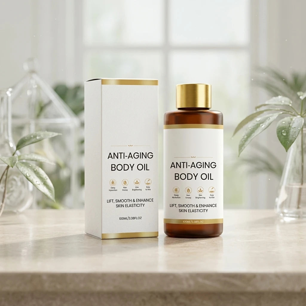 Revitalizing Body Oil Improve Dull Skin Boost Skin Elasticity Brightening Lightweight Fast Absorbing Hydrating Body Massage Oil