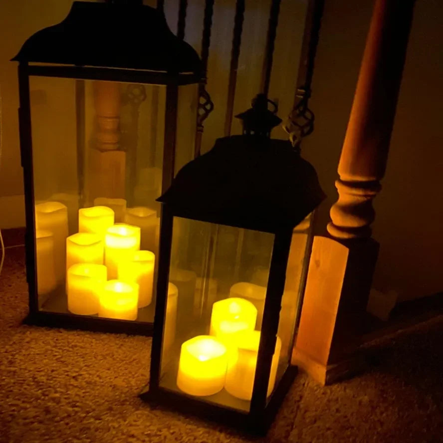 Flameless Flickering LED Candles Battery Powered For Wedding Decor