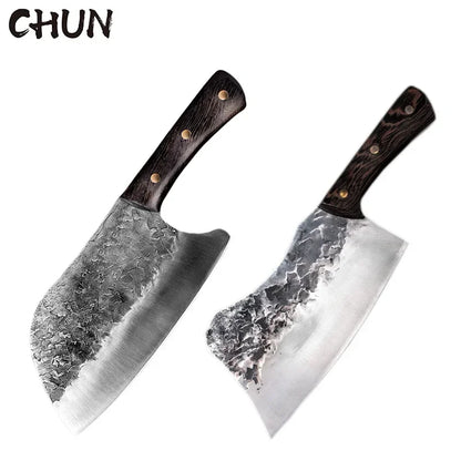 5CR15 Handmade Chopping Cleaver Butcher Knife High Carbon Steel Kitchen Chef Knife Sets Forged Blade Cooking Knives Set Cleaver