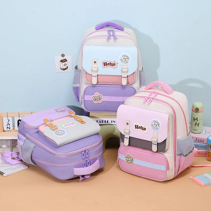 Primary school student backpack boy backpack children&