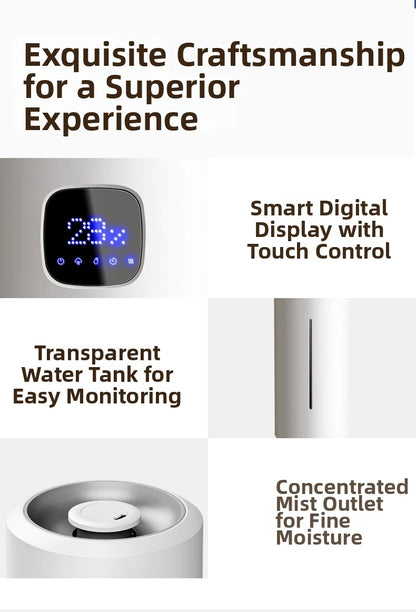 12L Intelligent Floor-Standing Humidifier Bedroom Living Room Office Three-Use Allergic Crowd Humidifier Winter Dry Skin Savior
