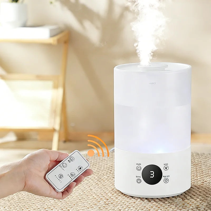 4L Large Capacity Air Humidifier with Remote Control Timer Plant Mist Aroma Diffuser for Home Office - Humidifier