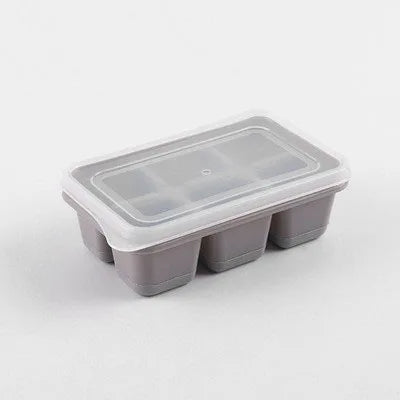 Easy to Disassemble Square Ice Cube Tray Ice Cream Mold for Household Kitchen Tools, Silicone Ice Cube with Detachable Lid