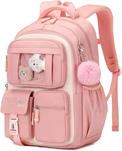 Kids Backpack for Girls - Middle School &amp; Elementary School - Kawaii Ita Backpack - Purple