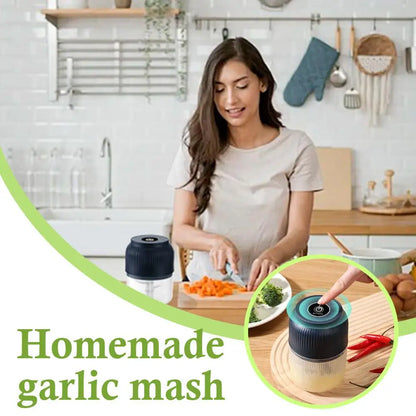 Electric Food Chopper Garlic Crusher Meat Grinder Garlic Press Vegetable Chopper Complementary Food Processor Kitchen Gadgetss