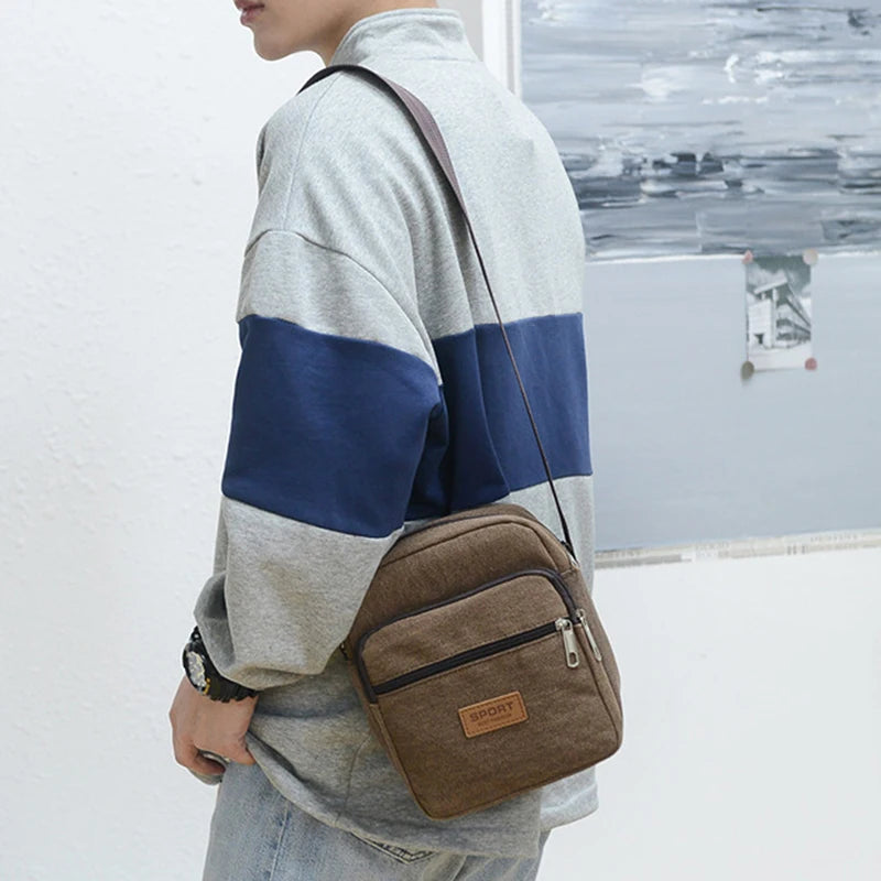 Men's Shoulder Bag Large Capacity Leisure Simplicity Lightweight Versatile Fashionable Backpack Male's Crossbody Bags