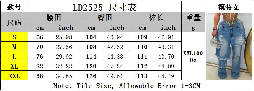 Streetwear Wide Leg Jeans Cargo Pants Sexy Women High Waist Elegant High Street Denim Loose Trousers