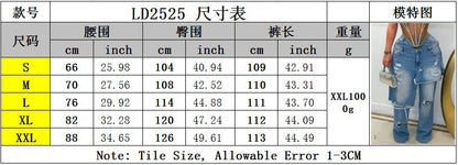 Streetwear Wide Leg Jeans Cargo Pants Sexy Women High Waist Elegant High Street Denim Loose Trousers