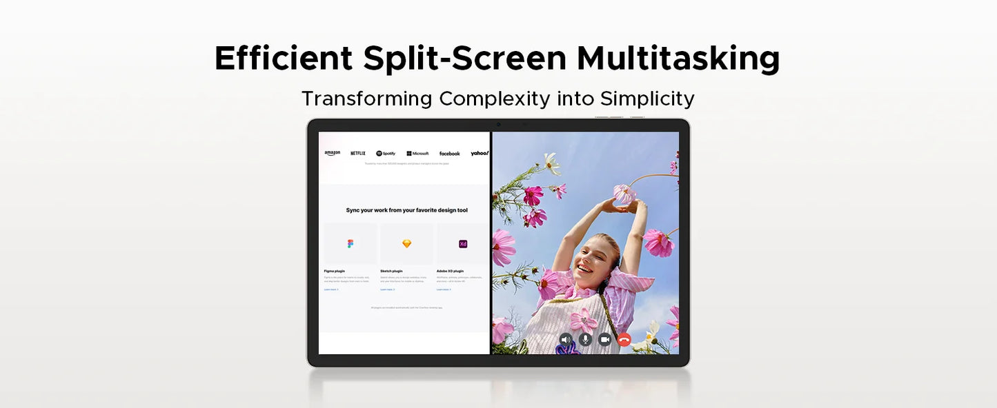 DOOGEE Tab E3 Pro 2 in 1 Tablet PC Gemini AI 13'' IPS Display 8GB 256GB 11000mAh Battery Android 15 High Quality Quad Speakers