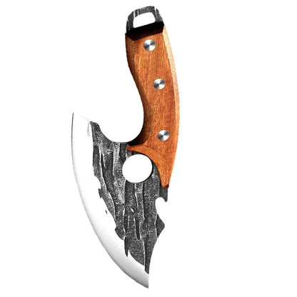 Forged Meat Cleaver Kitchen Chef Knife Fishing Boning Fruit Cutting Knife BBQ Butcher Portable Utility Knife Can Opener