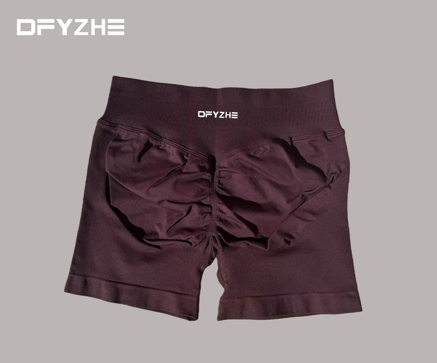 DFYZHE 4.5-inch yoga gym shorts, waist cinching and hip lifting shorts, seamless yoga shorts