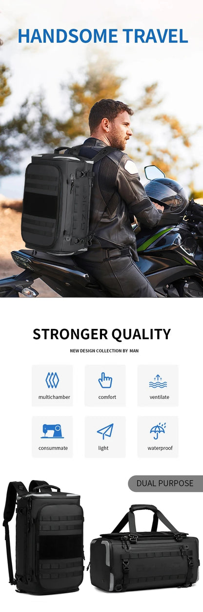 Ozuko suitcase organizer Men's Sports Fitness Dry and Wet Separation Travel Bag Short Business Trip Weekend Camping Backpack